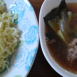 温か…肉汁つけ麺